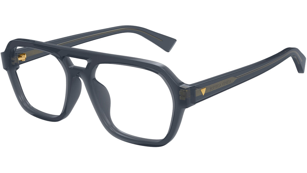 Occhiali da vista BOTTEGA VENETA BV1336OA Shiny transparent dark grey