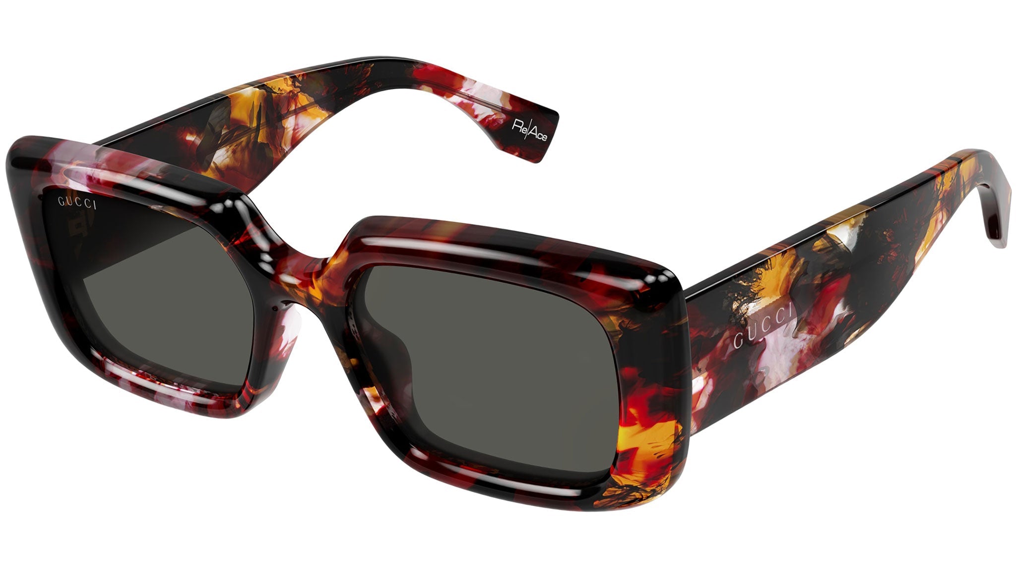 Occhiali da sole GUCCI GG1906S Shiny macro spotted burgundy havana
