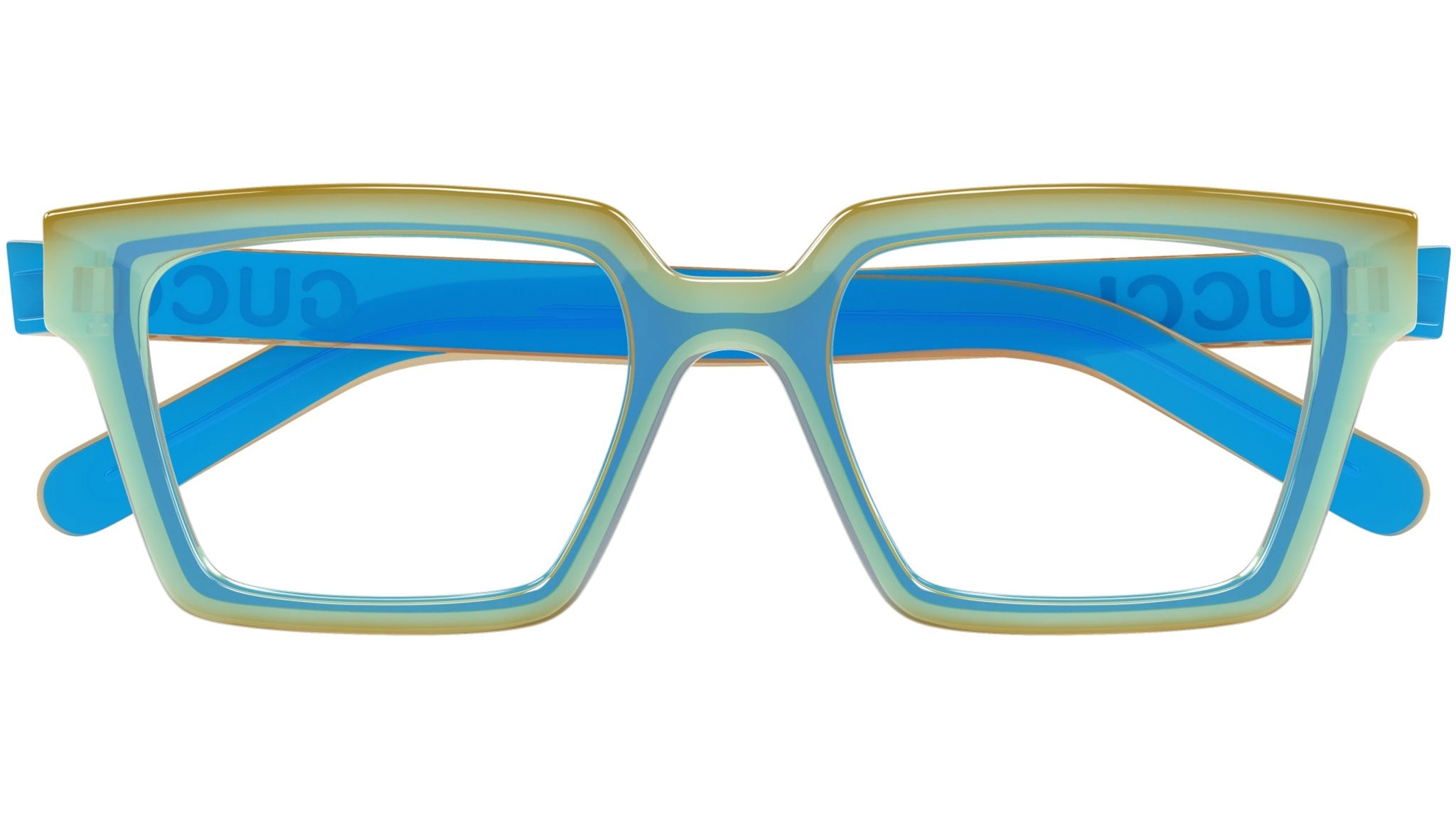 Occhiali da vista GUCCI GG1725O Shiny transparent neon light blue - shiny transparent mandarin