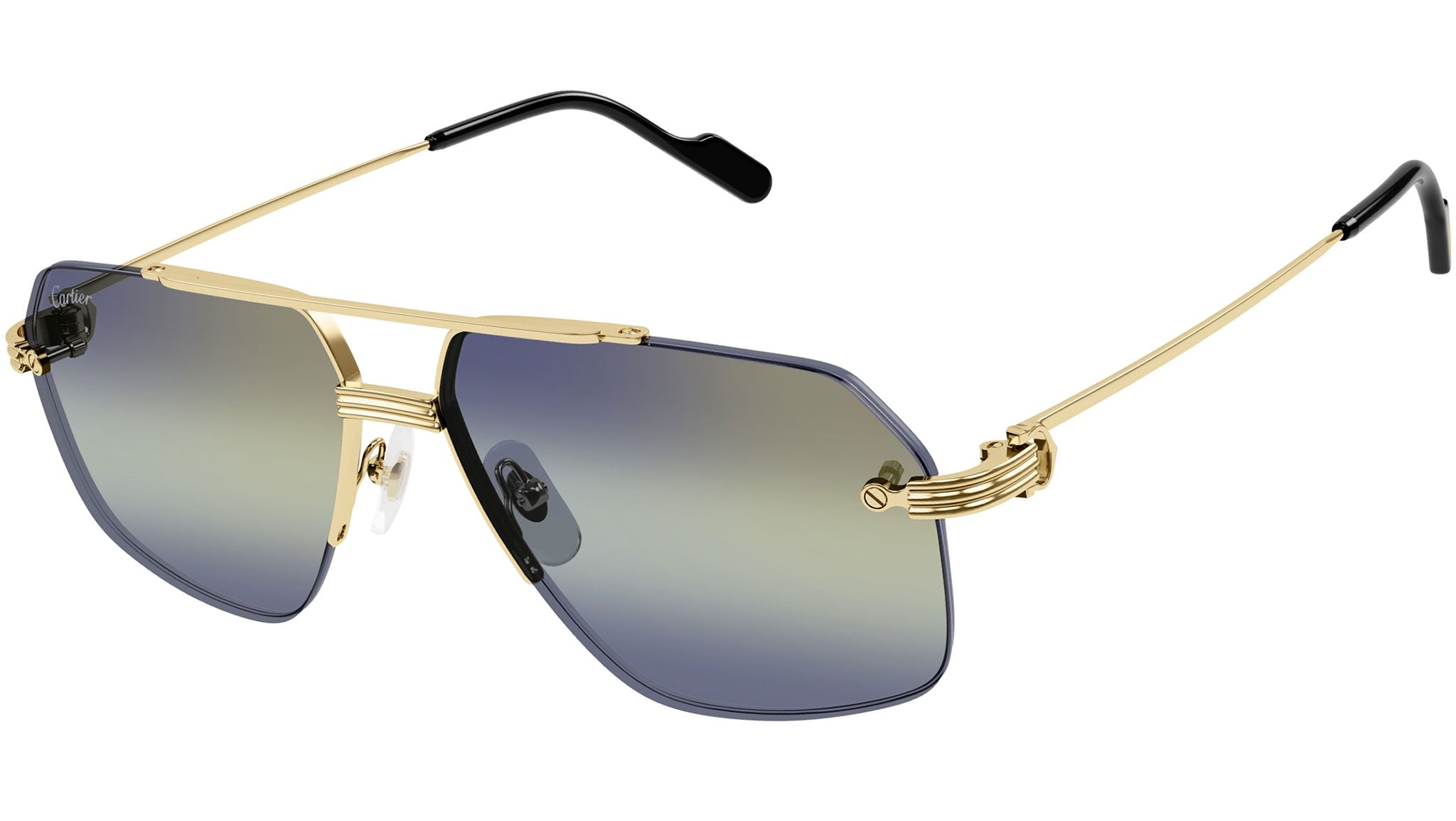 Occhiali da sole CARTIER CT0426S Smooth golden finish