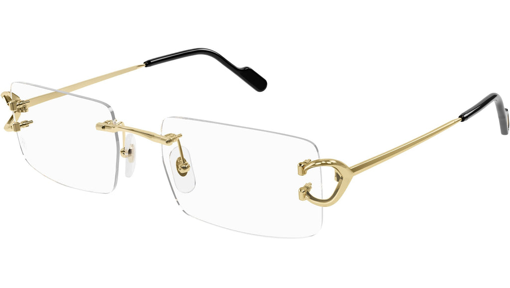Occhiali da vista CARTIER CT0488O Smooth golden finish