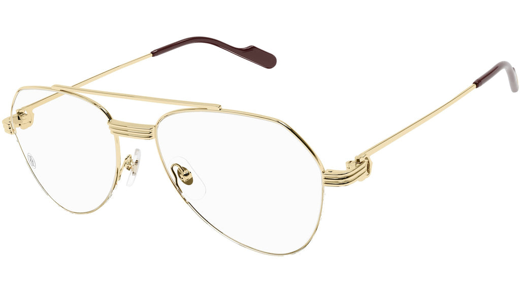 Occhiali da vista CARTIER CT0409O Smooth golden finish