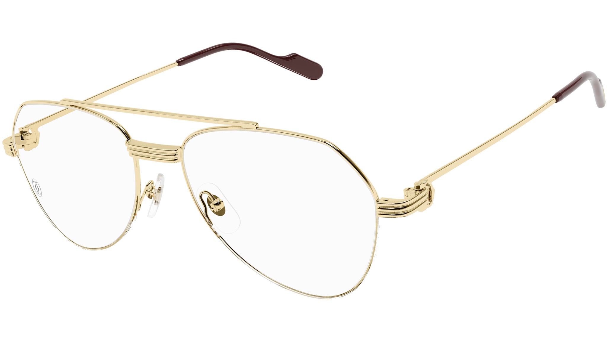 Occhiali da vista CARTIER CT0409O Smooth golden finish