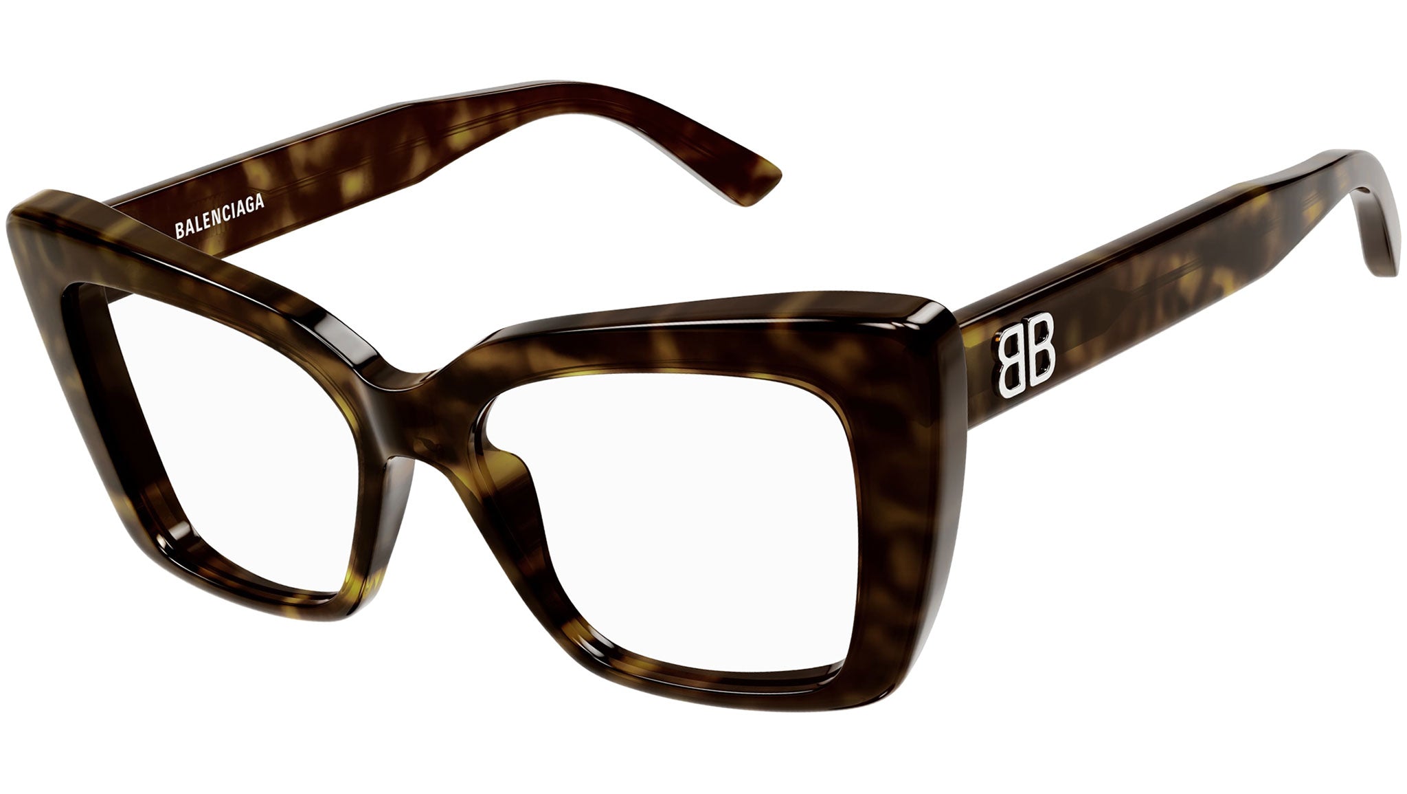 Occhiali da vista BALENCIAGA BB0297O Shiny dark havana