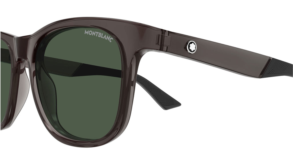 Occhiali da sole MONTBLANC MB0400S Shiny transparent grey
