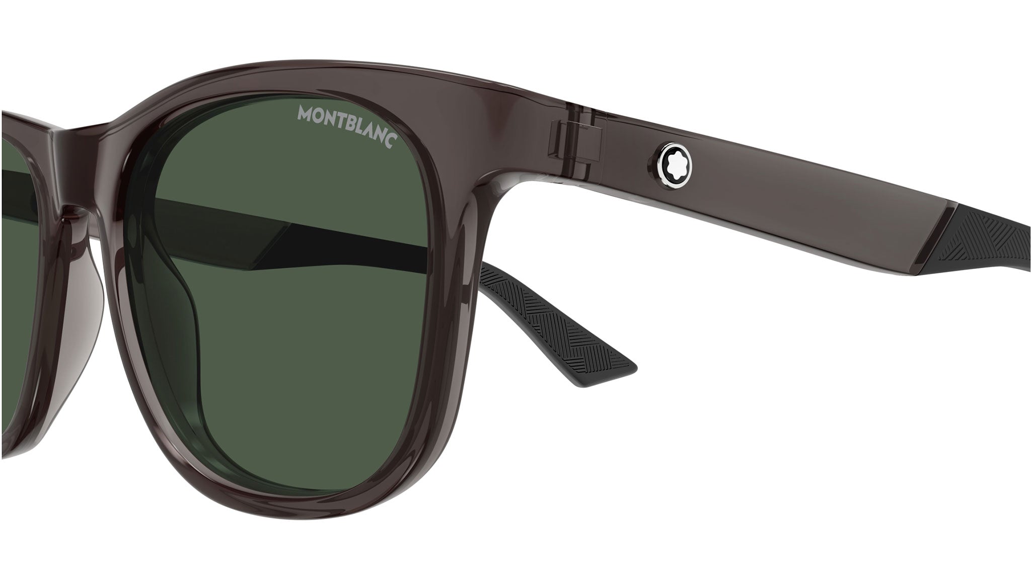 Occhiali da sole MONTBLANC MB0400S Shiny transparent grey