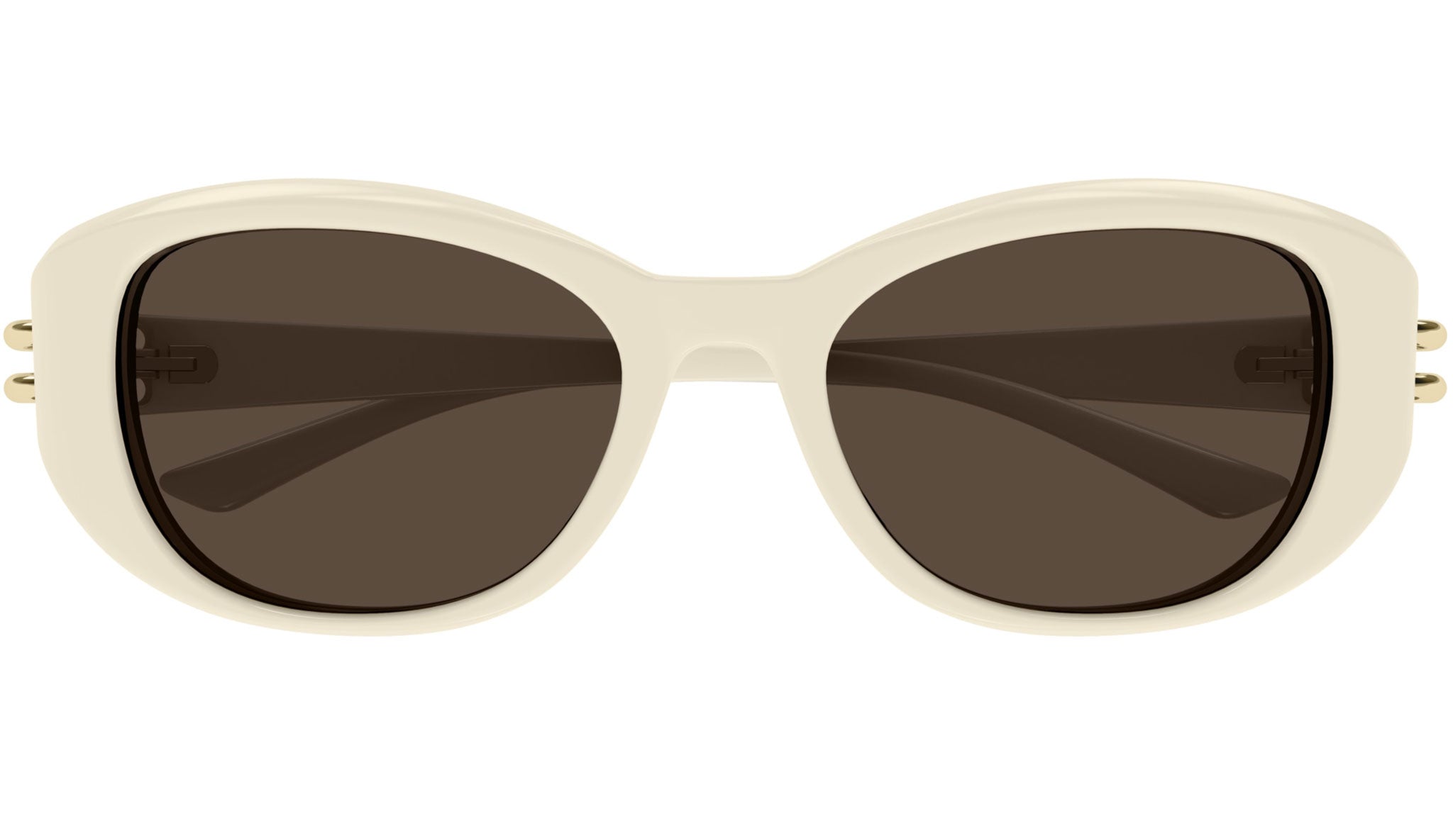 Occhiali da sole ALEXANDER MCQUEEN AM0470SA Shiny solid ivory