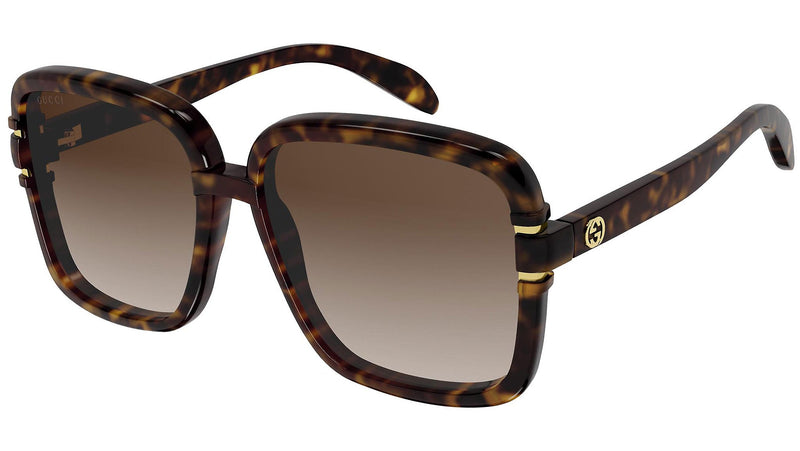 Occhiali da sole GUCCI GG1066S Shiny dark havana