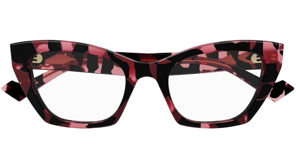 Occhiali da vista GUCCI GG1334O Shiny spotted black and cherry havana
