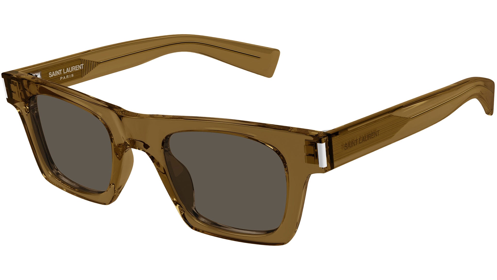 Occhiali da sole SAINT LAURENT SL719 Shiny transparent cognac brown