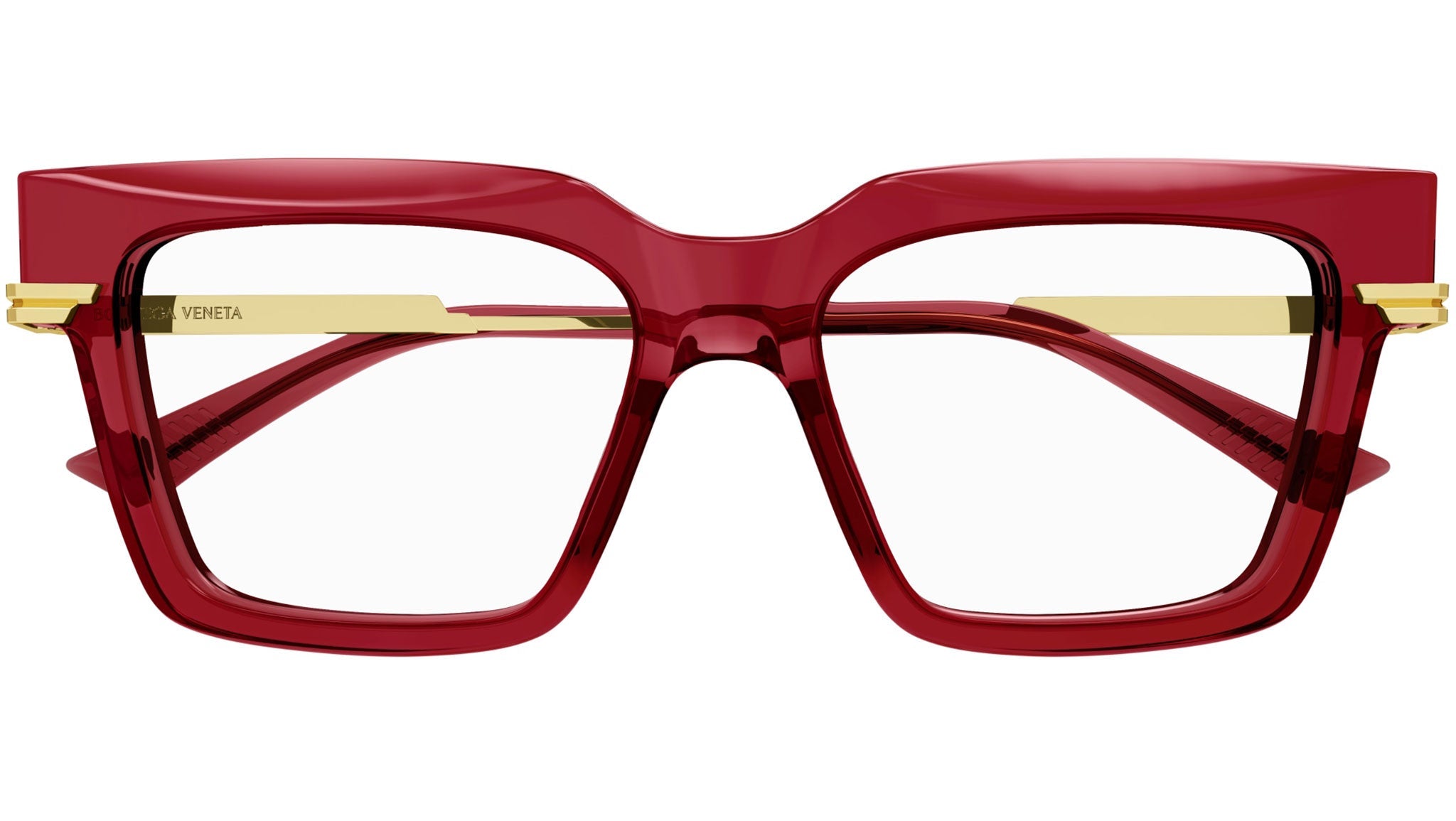 Occhiali da vista BOTTEGA VENETA BV1243O Shiny transparent burgundy