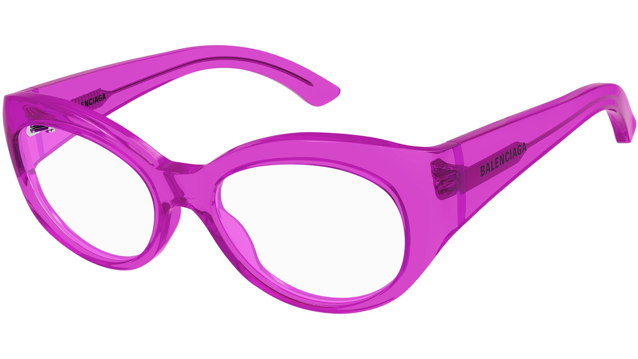 Occhiali da vista BALENCIAGA BB0268O Shiny transparent fuchsia