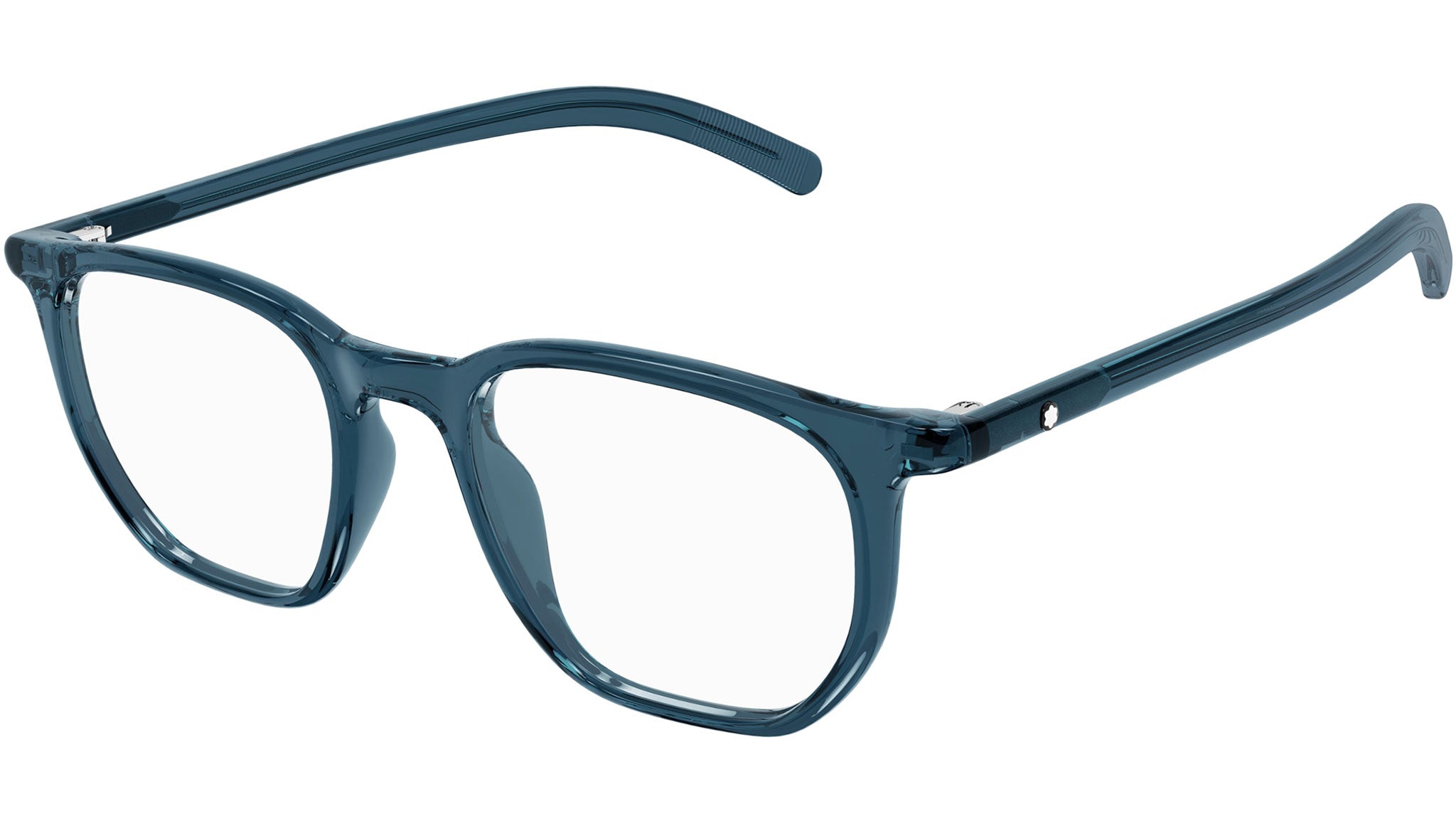Occhiali da vista MONTBLANC MB0349O Shiny transparent blue