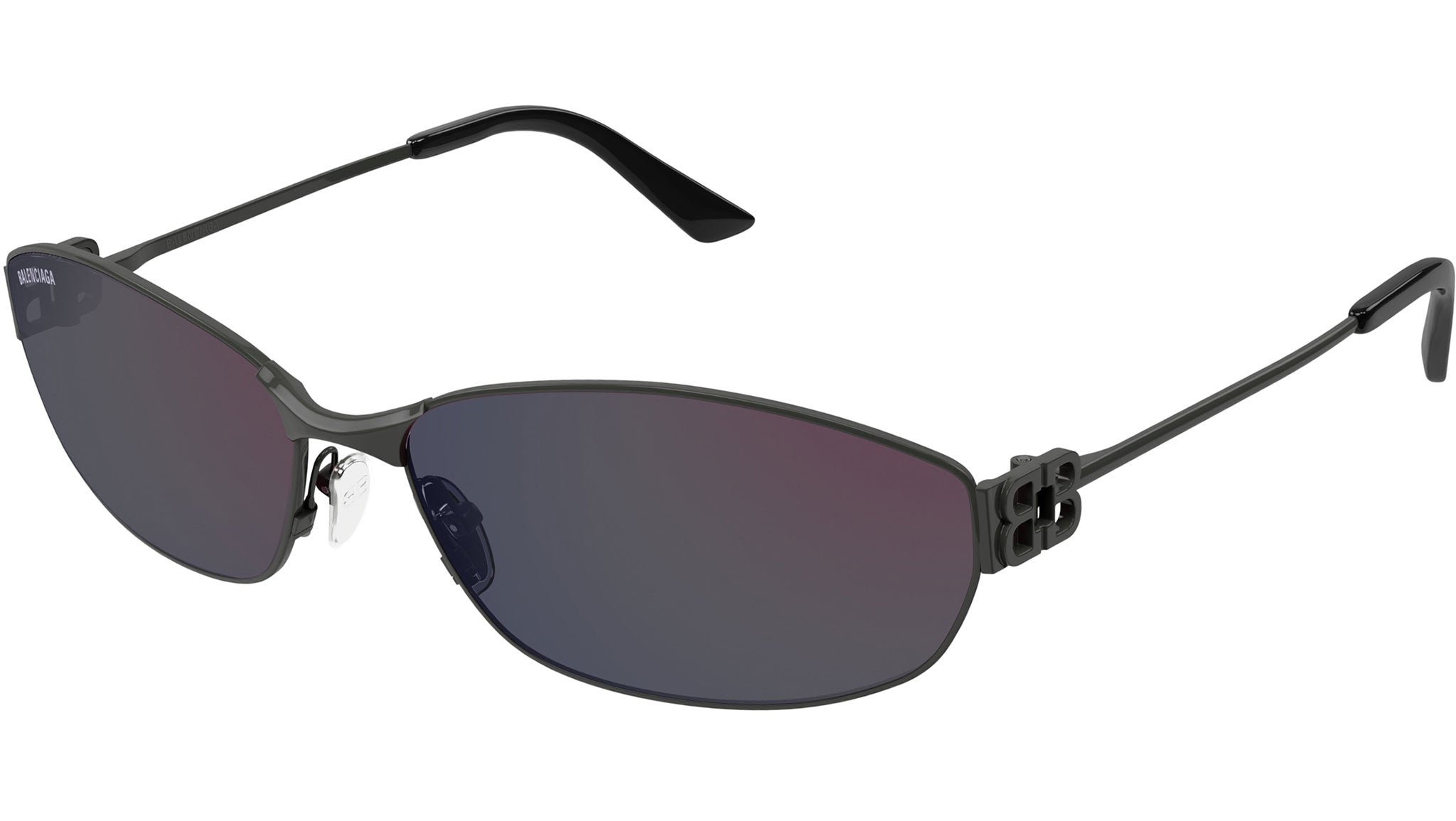 Occhiali da sole BALENCIAGA BB0336S Shiny dark ruthenium