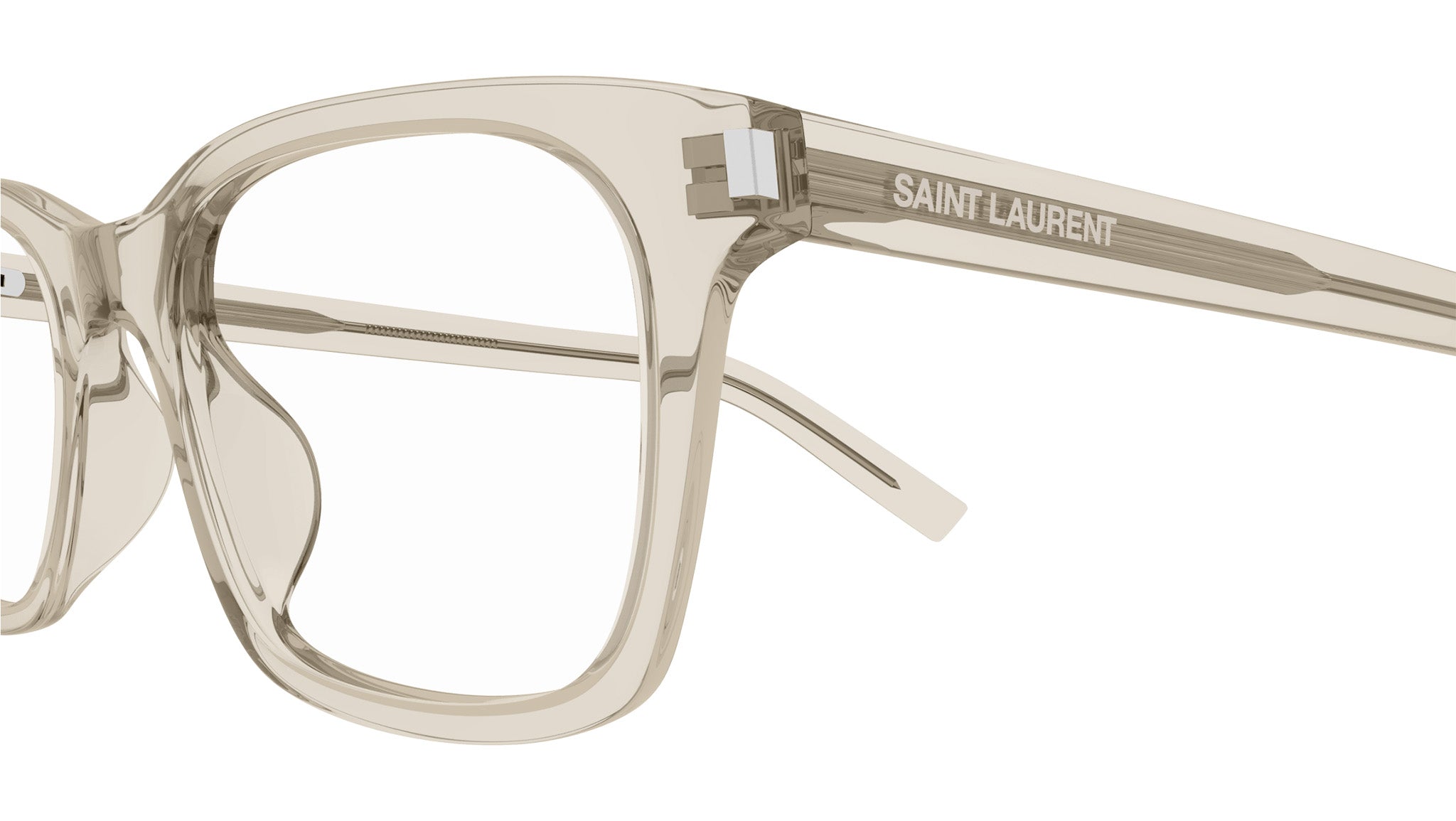 Occhiali da vista SAINT LAURENT SL718 Shiny transparent cream