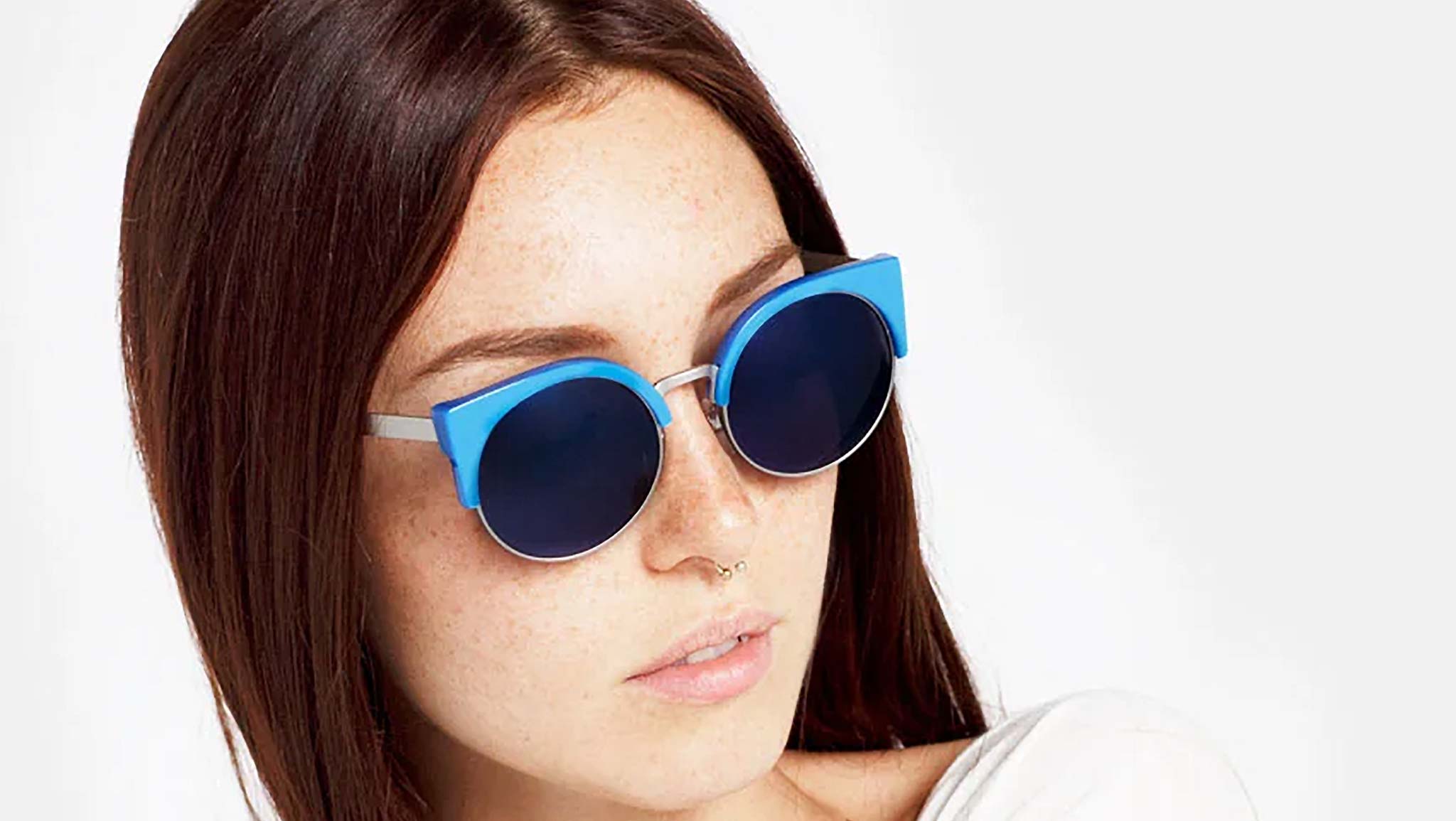 Occhiali RETROSUPERFUTURE Ilaria Blue and metal grey