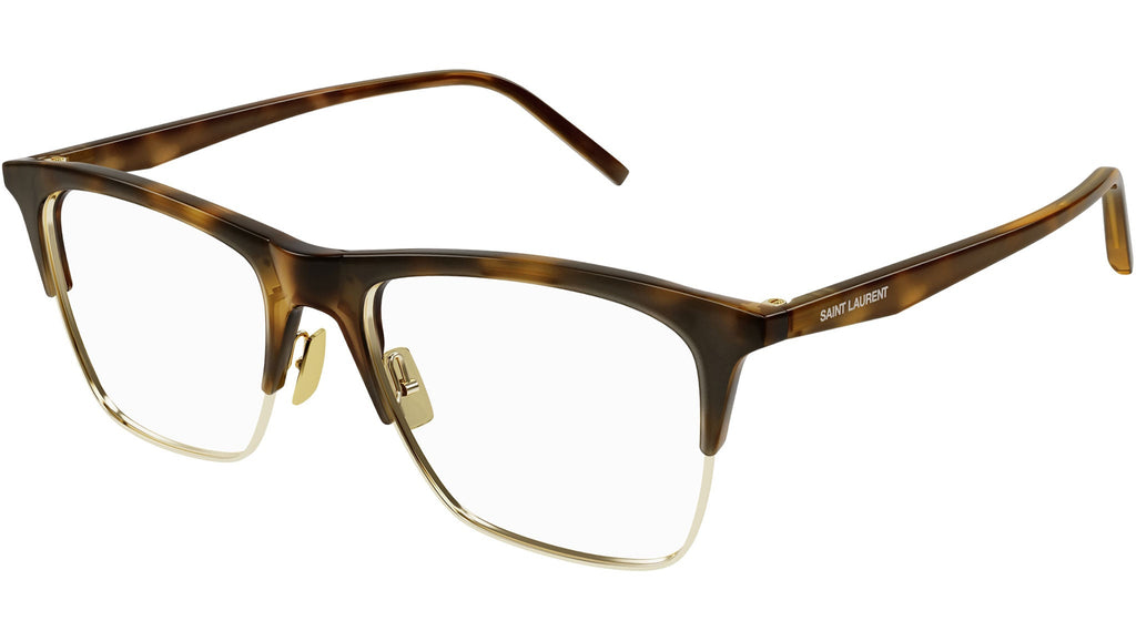 Occhiali da vista SAINT LAURENT SL786 Shiny medium havana shiny light gold metal rim