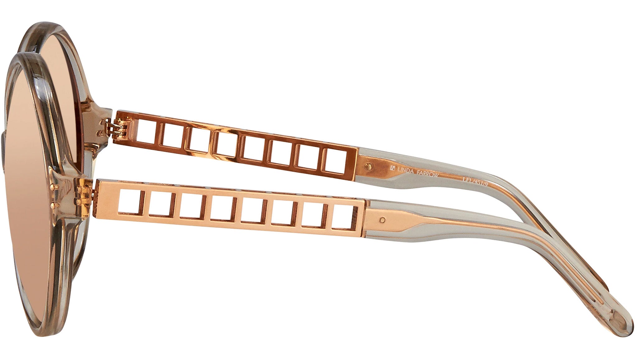 Occhiali LINDA FARROW 451 Grey rose gold