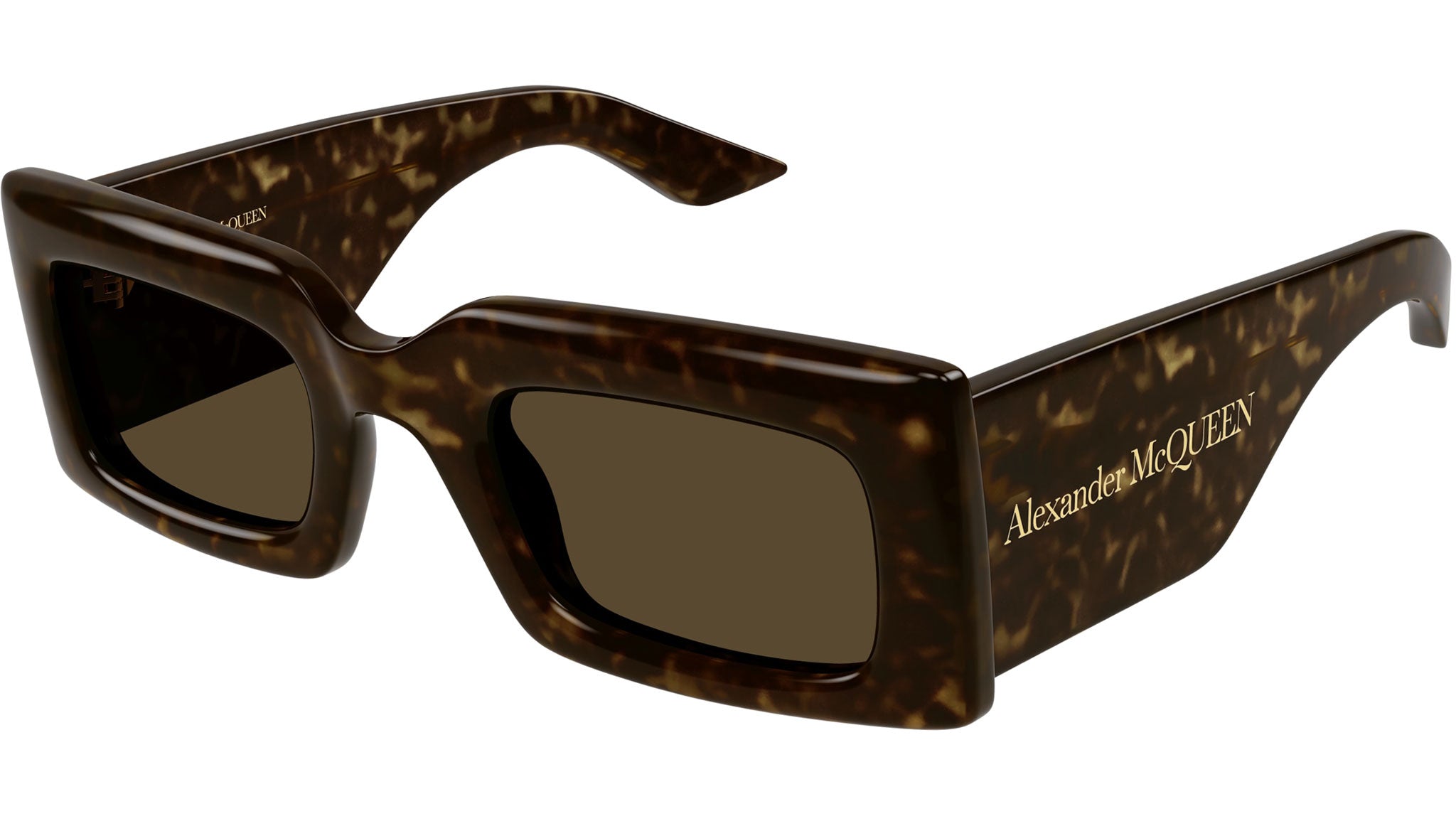 Occhiali da sole ALEXANDER MCQUEEN AM0433S Shiny dark havana