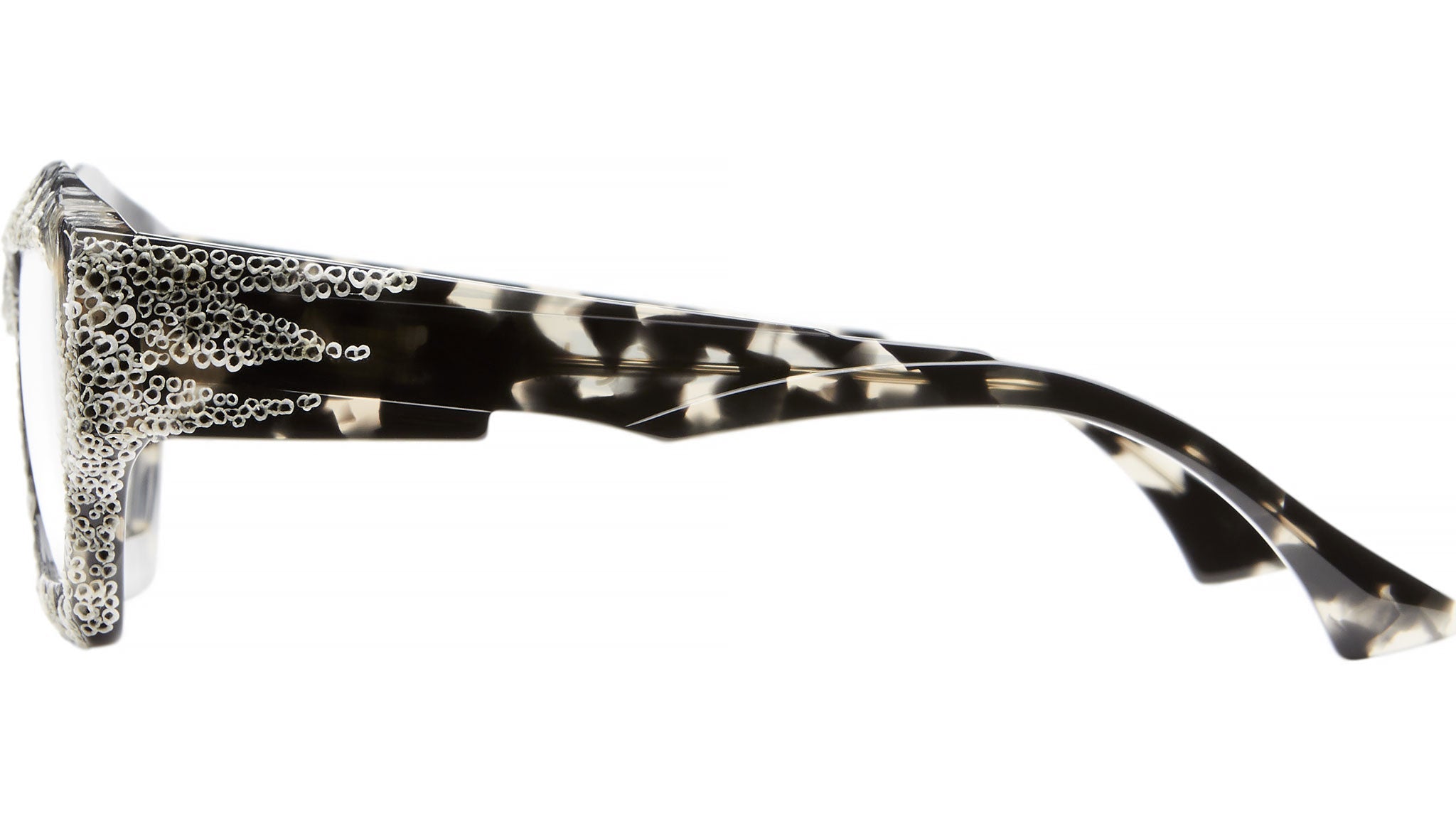 Occhiali da vista KUBORAUM F4 Havana grey handcraft finishing white coral
