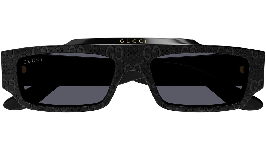 Occhiali da sole GUCCI GG1592S Shiny solid black with guccissima pattern