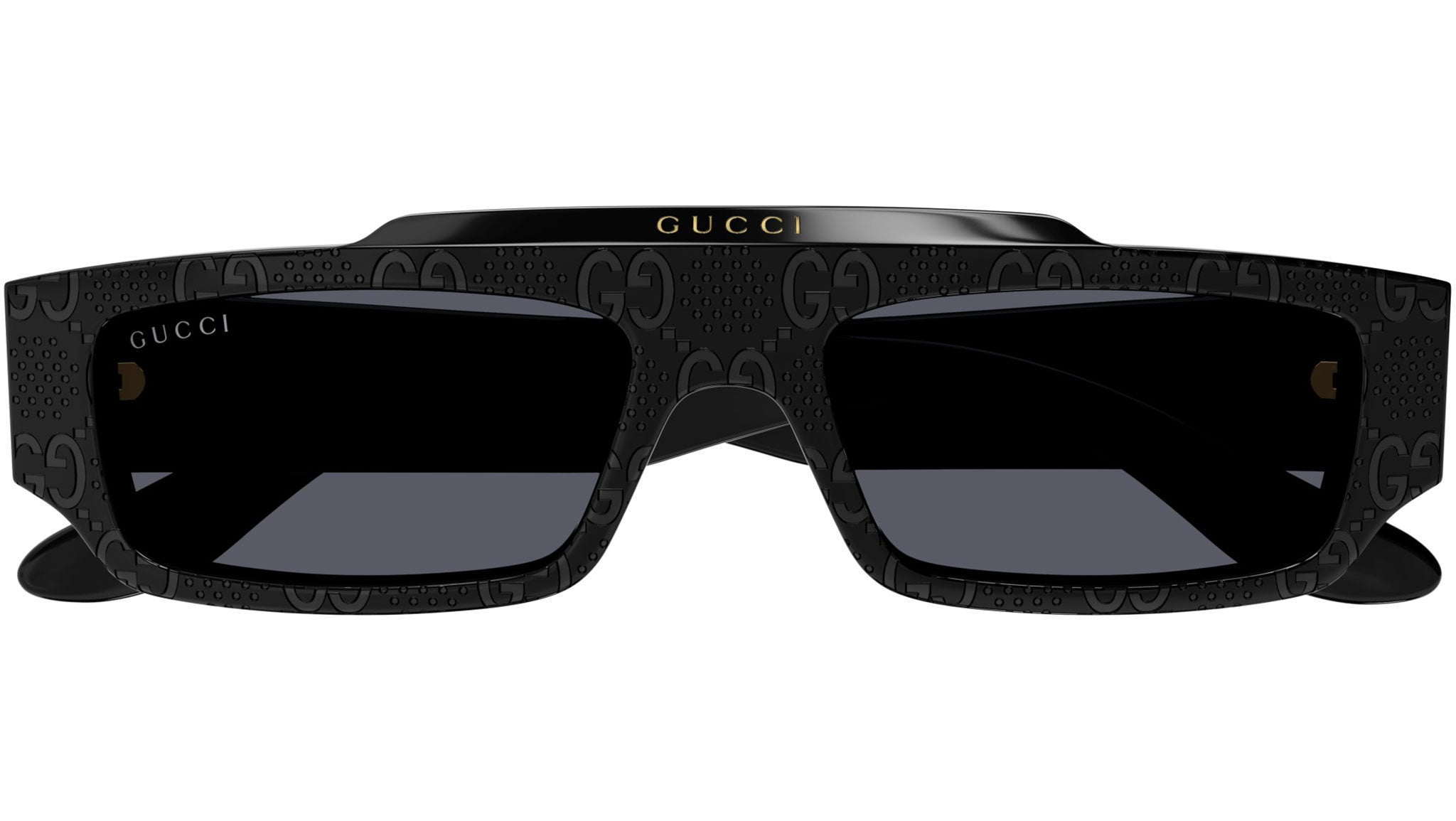 Occhiali da sole GUCCI GG1592S Shiny solid black with guccissima pattern