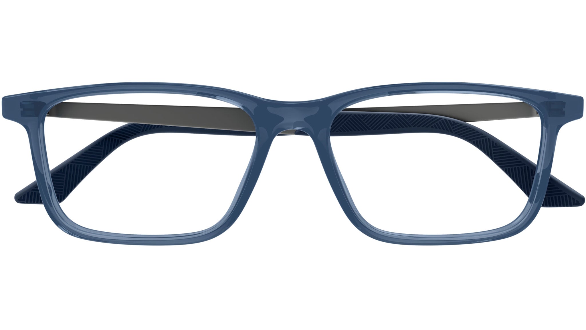 Occhiali da vista MONTBLANC MB0333O Shiny transparent blue