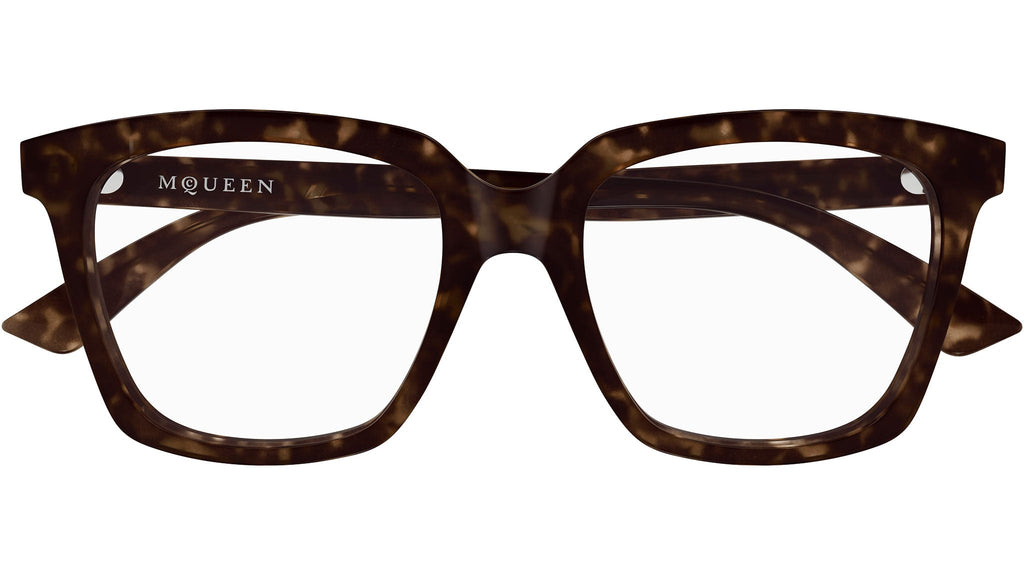 Occhiali da vista ALEXANDER MCQUEEN AM0513O Shiny dark havana