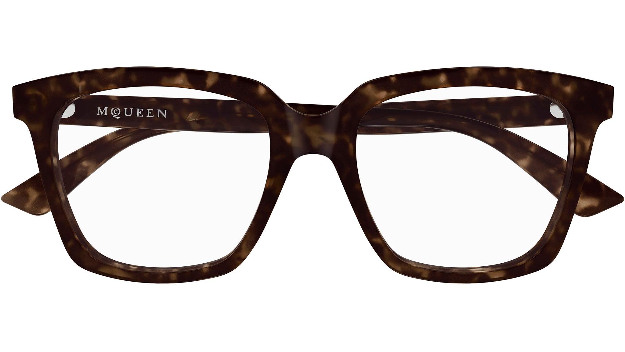 Occhiali da vista ALEXANDER MCQUEEN AM0513O Shiny dark havana