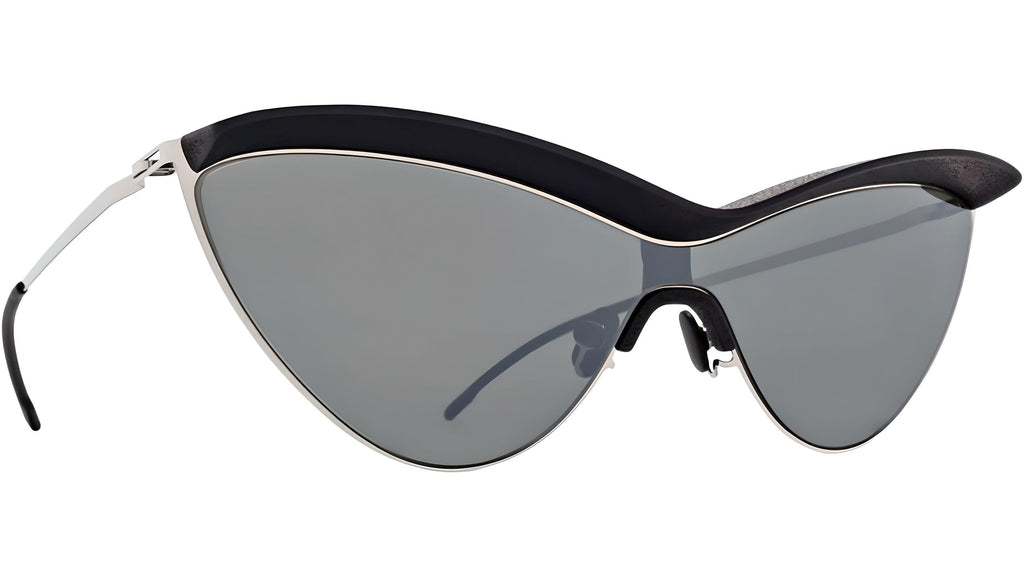 occhiali da sole MYKITA MMECHO002 Pitch black silver