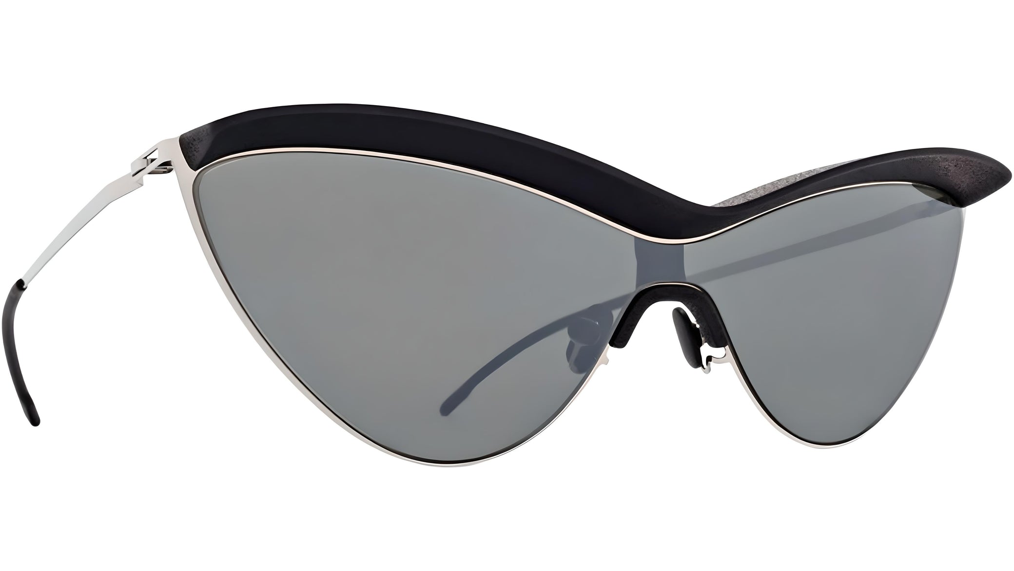 occhiali da sole MYKITA MMECHO002 Pitch black silver