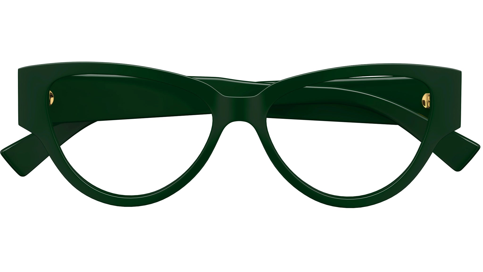 Occhiali da vista BOTTEGA VENETA BV1320O Shiny solid dark green