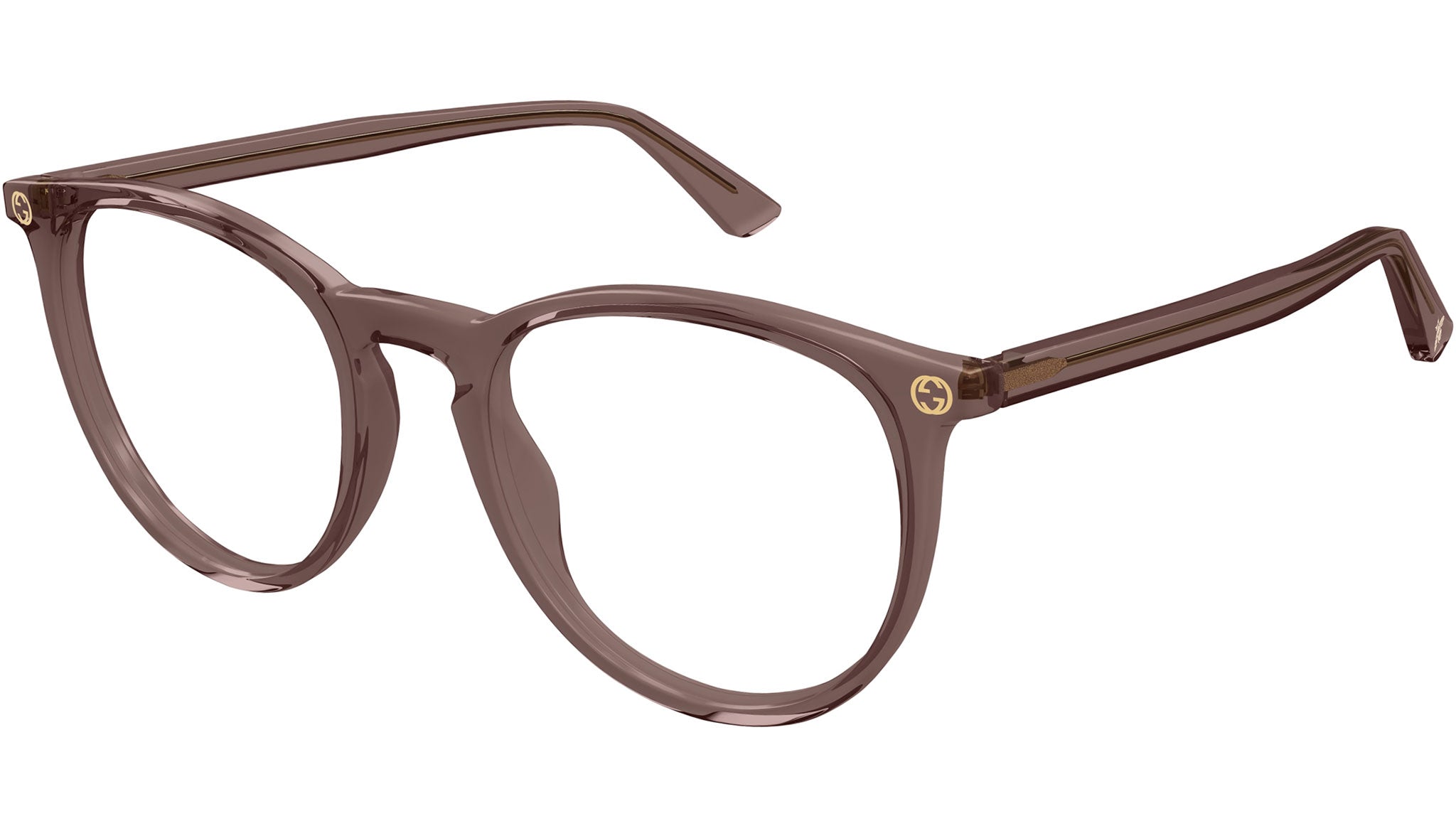 Occhiali da vista GUCCI GG0027O Shiny transparent taupe brown