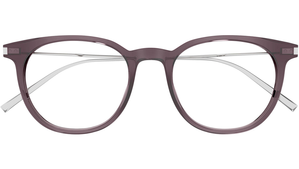 Occhiali da vista SAINT LAURENT SL579 Shiny transparent taupe brown