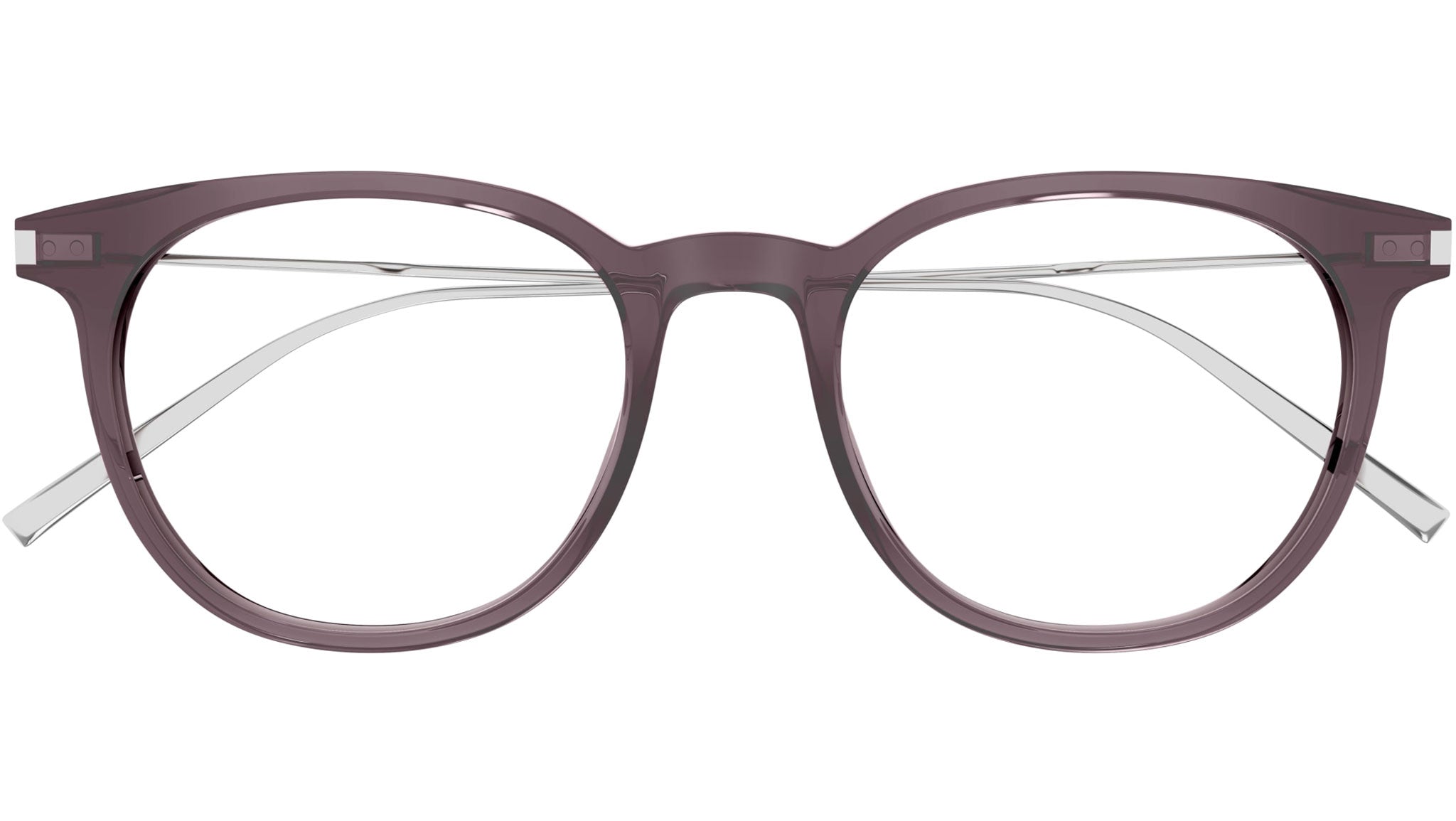 Occhiali da vista SAINT LAURENT SL579 Shiny transparent taupe brown