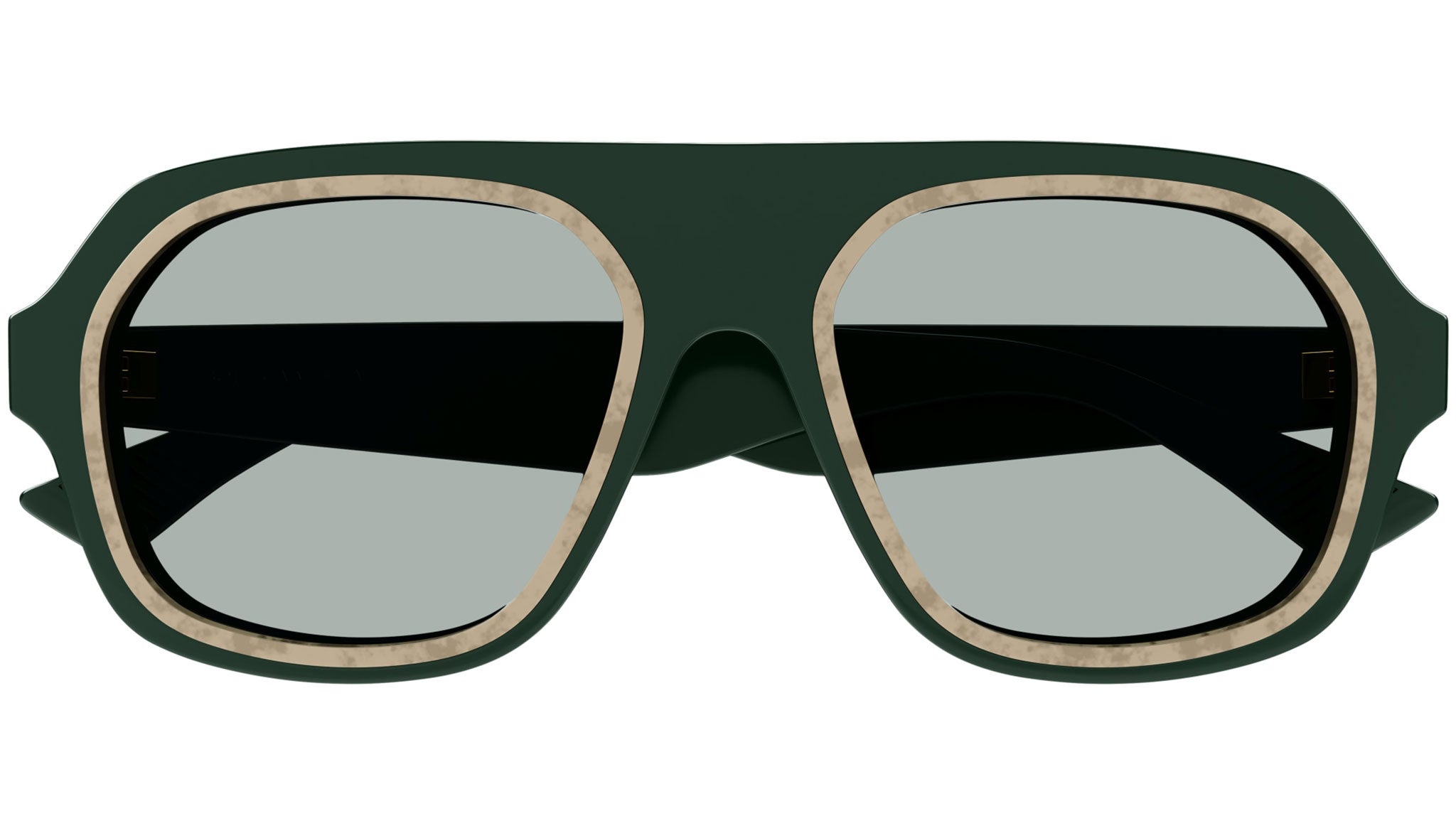 Occhiali da sole BOTTEGA VENETA BV1217S Shiny solid dark green