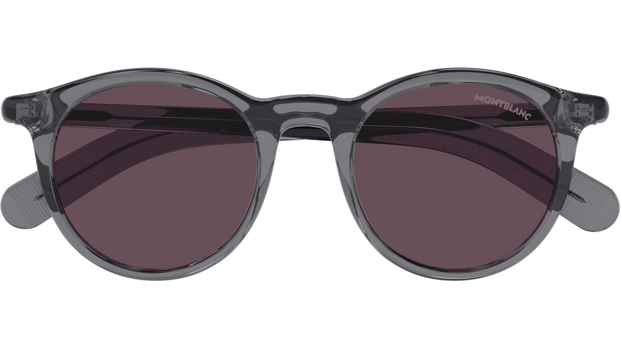 Occhiali da sole MONTBLANC MB0353S Shiny transparent grey
