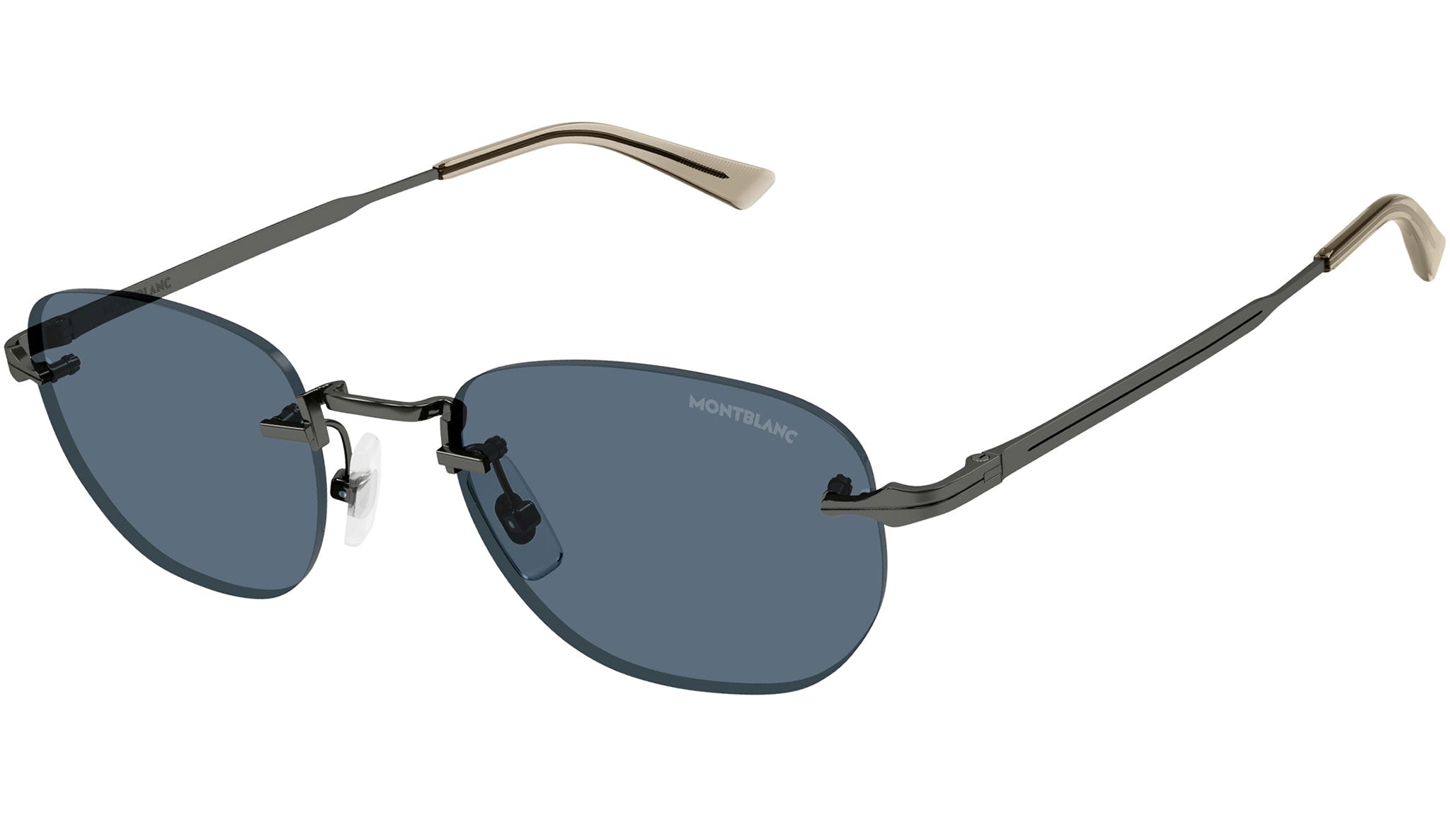 Occhiali da sole MONTBLANC MB0303S Shiny dark ruthenium