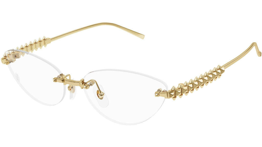 Occhiali da vista CARTIER CT0565O Smooth golden finish
