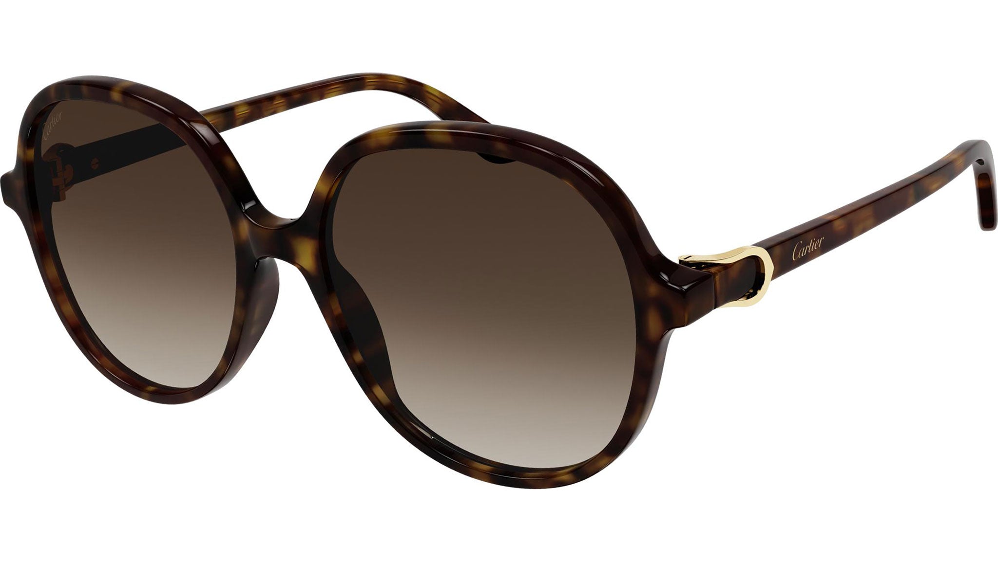 Occhiali da sole CARTIER CT0350S Dark tortoiseshell effect