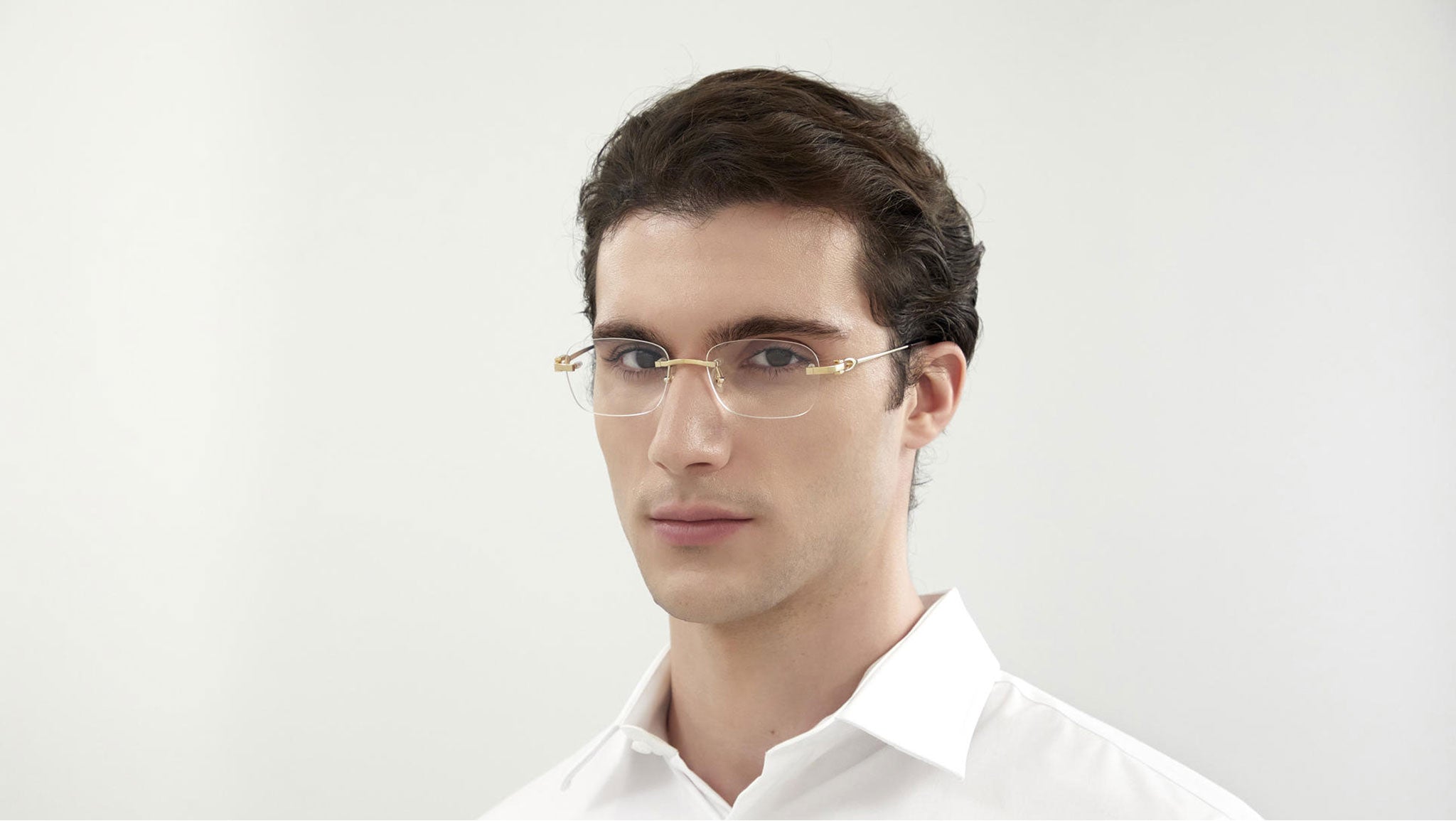 Occhiali da vista CARTIER CT0290O Smooth golden finish