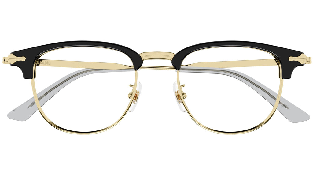 Occhiali da vista MONTBLANC MB0364O Shiny endura gold, shiny black ciliar