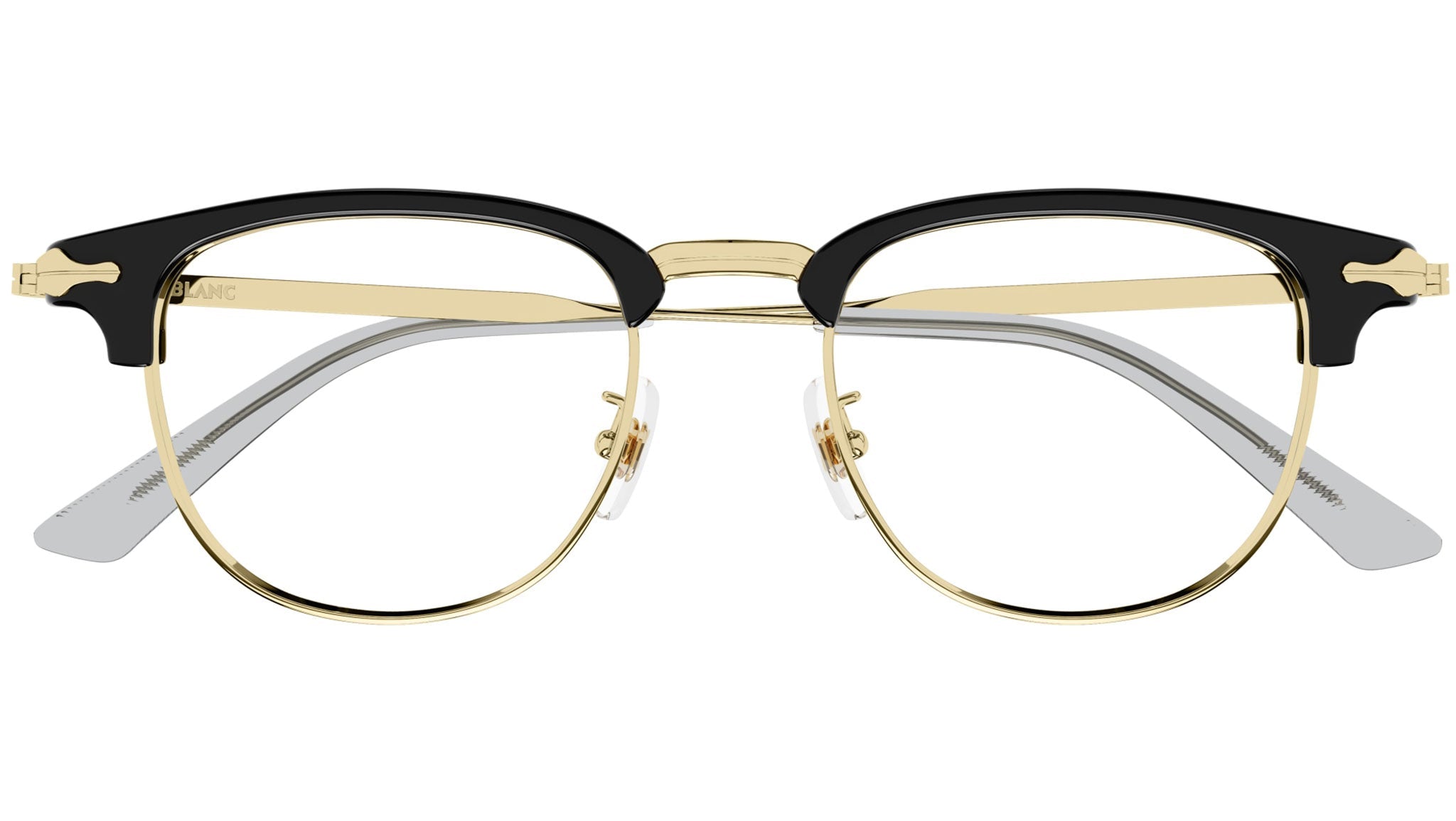 Occhiali da vista MONTBLANC MB0364O Shiny endura gold, shiny black ciliar