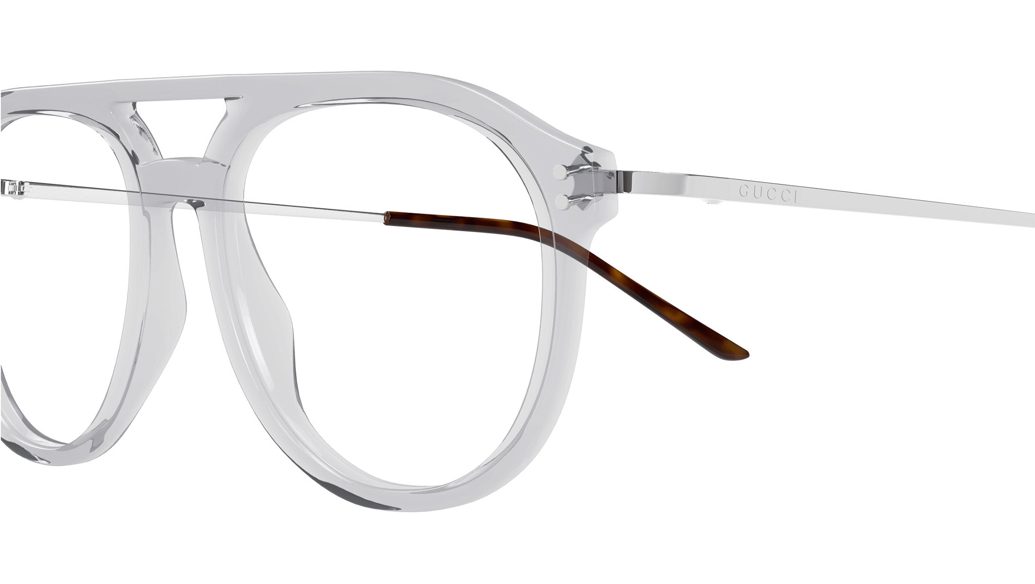 Occhiali da vista GUCCI GG1708O Shiny transparent cloudy grey