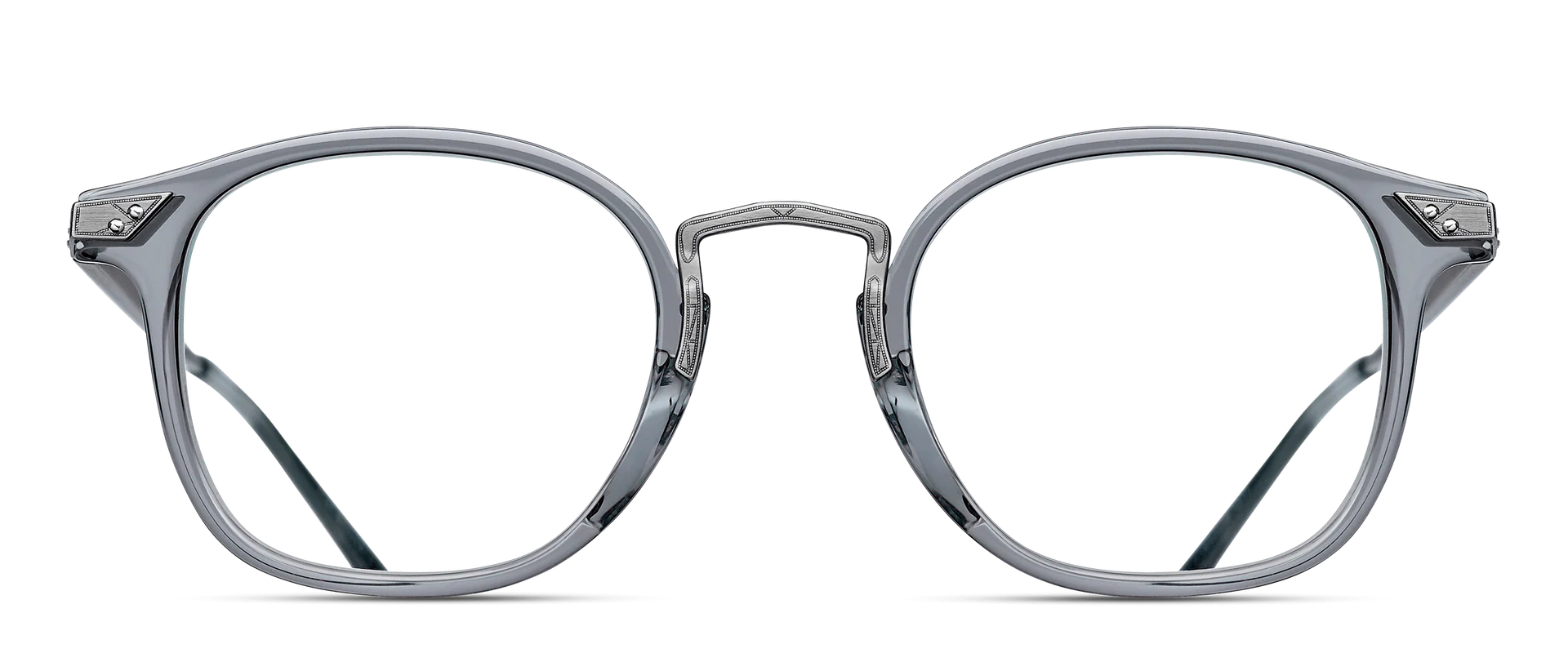 Occhiali da vista MATSUDA 2808H Grey Crystal - Antique Silver