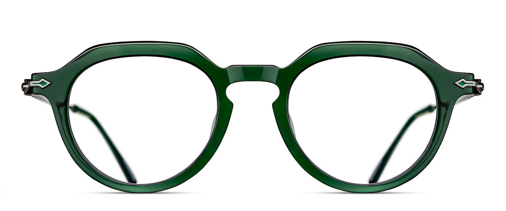 Occhiali da vista MATSUDA M2057 Bottle Green - Brushed Silver