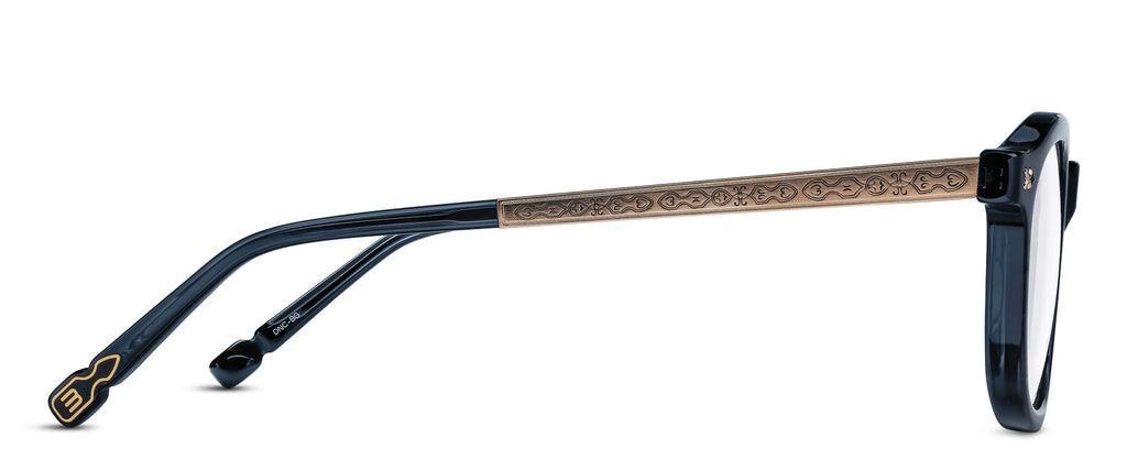 Occhiali da vista MATSUDA M2068 Dark Navy Crystal - Brushed Gold