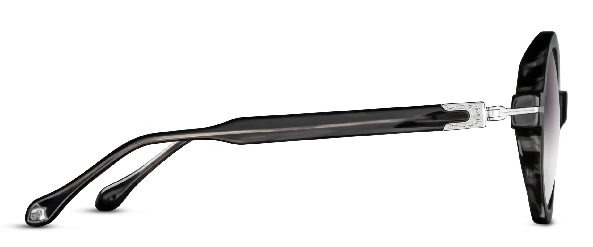 Occhiali da sole MATSUDA M2059 Black Stripe - Brushed Silver