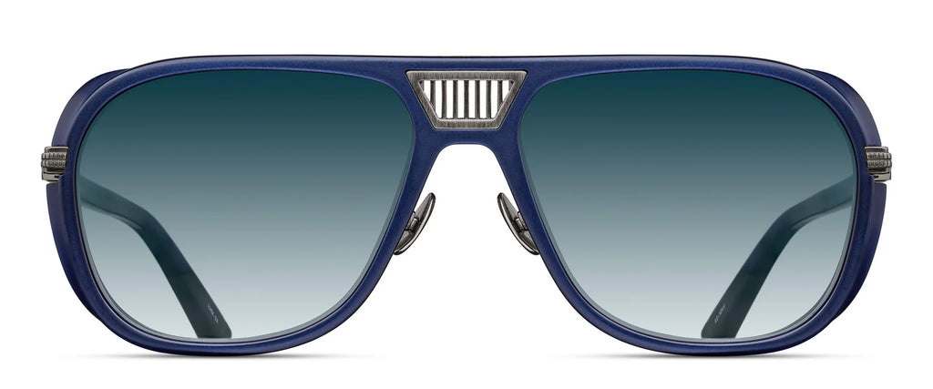 Occhiali da sole MATSUDA M3023-V2 ANTIQUE SILVER-MATTE NAVY