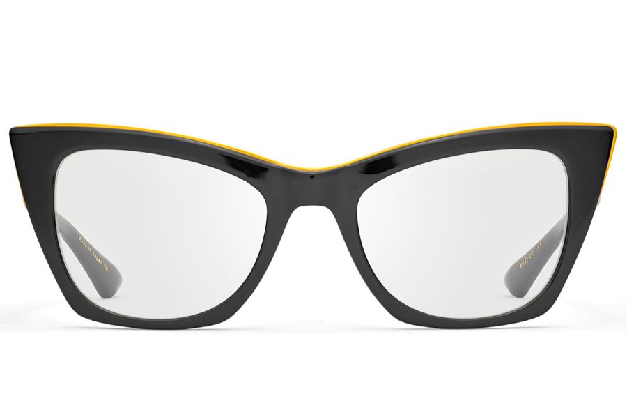 DITA SHOWGOER OPTICAL Black - Black Swirl - Yellow Gold